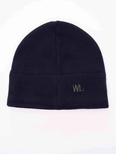 Bilde av WoolLand Bærum lue med elg  Blue ink